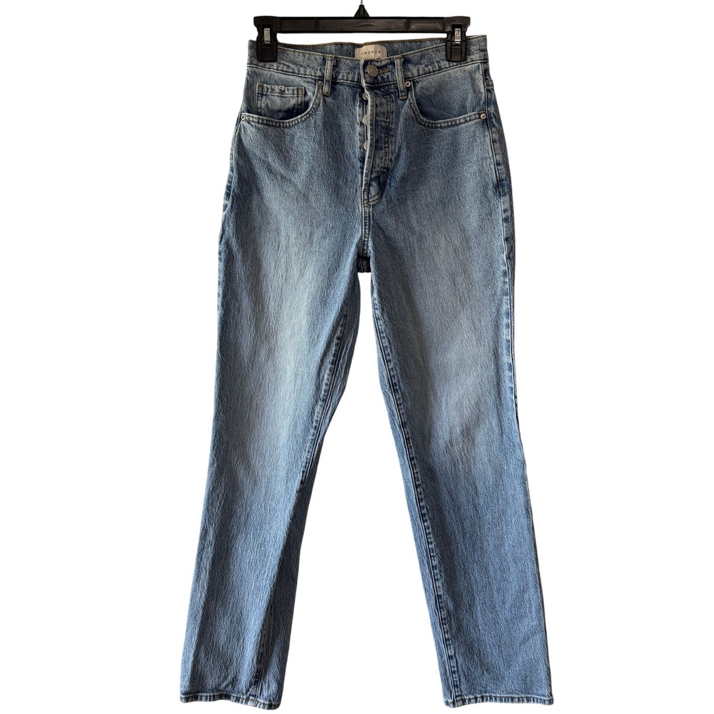 PacSun Jeans High Rise Straight Leg Light Wash Button Fly Denim No Size Tag
